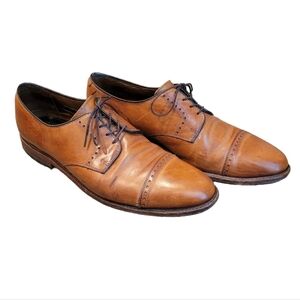 Allen Edmonds Clifton Blucher Cap Toe Oxford‎ Shoe Walnut Brown Men's 11.5